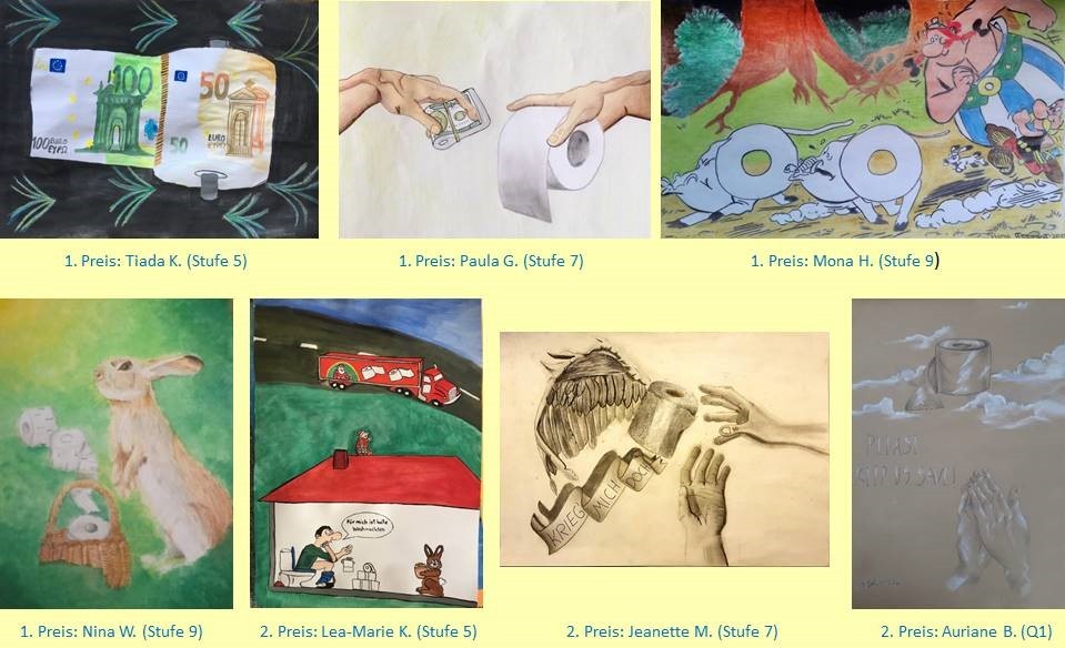 Kunstwettbewerb im Homeoffice: Siegerehrung für Bilder zum Thema